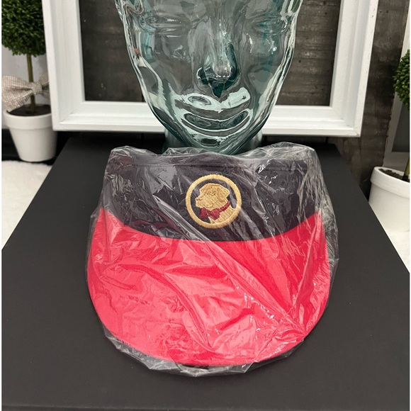 SOUTHERN PROPER Red Navy Dog Visor Adjustable Atlanta OSFM - Picture 7 of 7